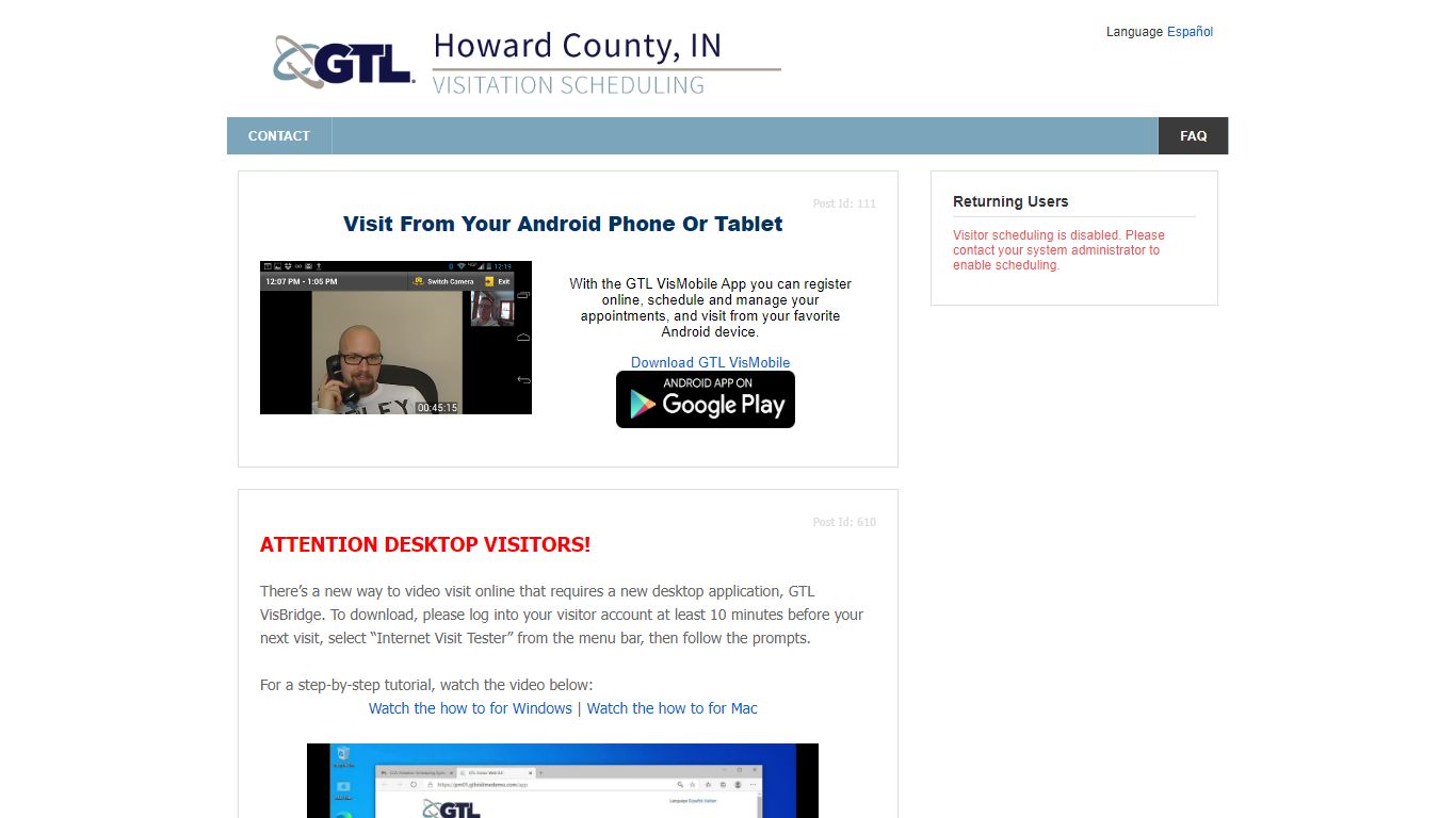 GTLVisitMe - ViaPath Visitor Web 8.0